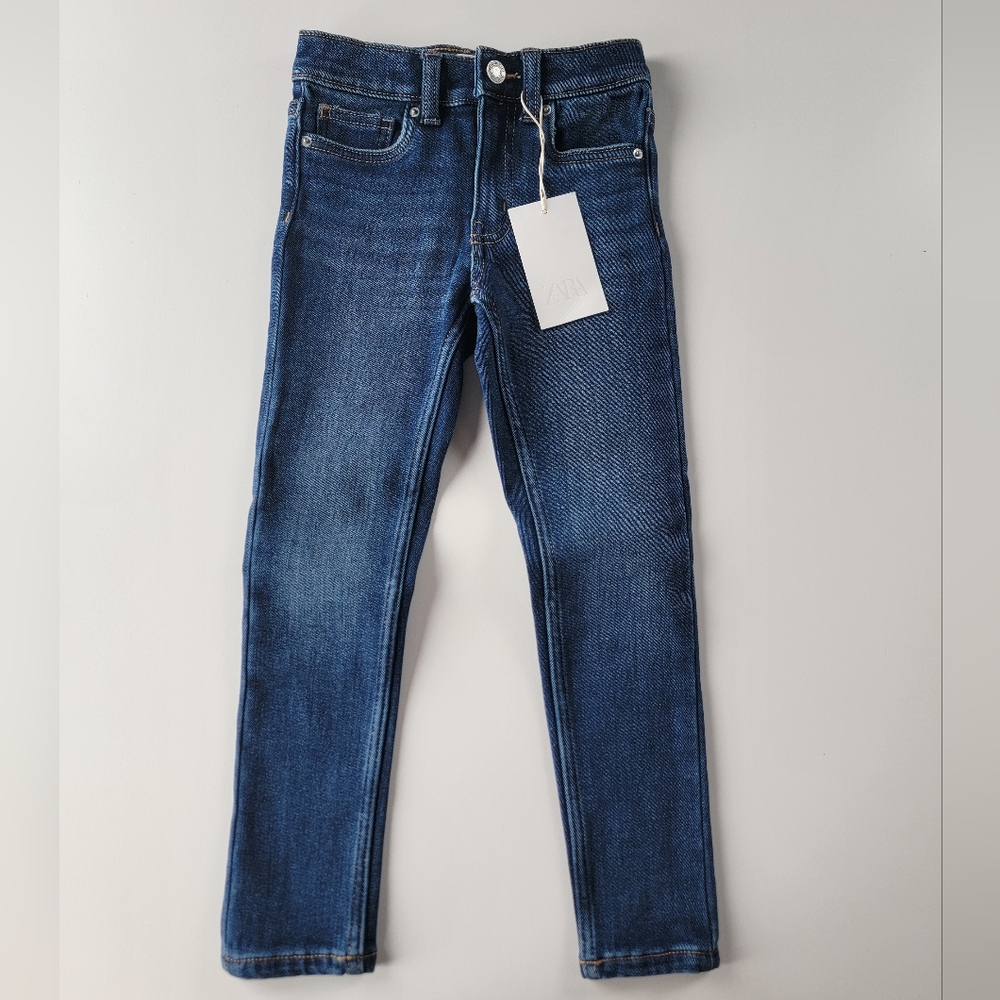 Zara Boy's Blue Skinny Jeans Size 6-7